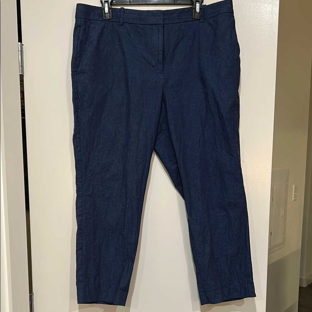 Ann Taylor Lightweight Blue Jeans Color Pants, size 12 Curvy